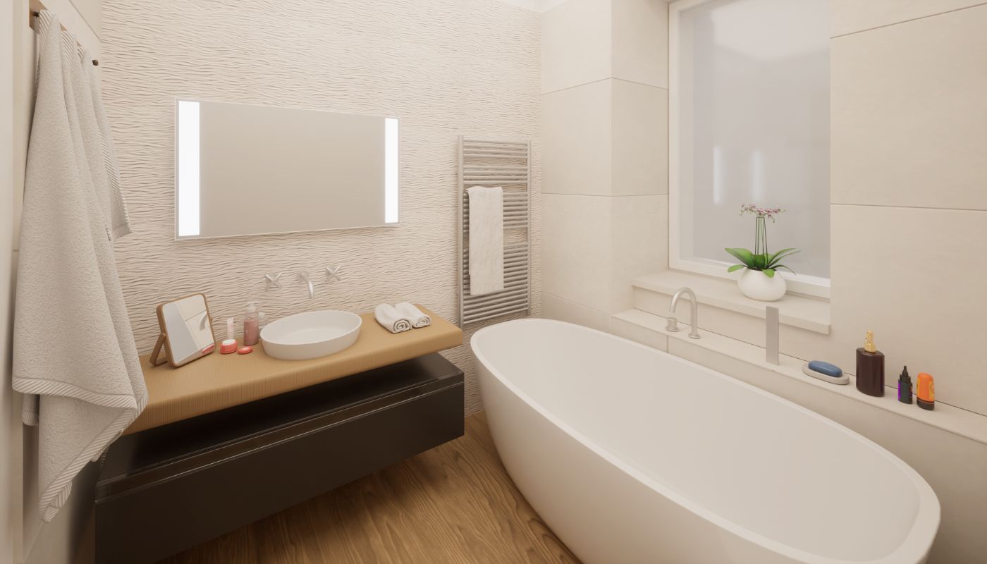 render bagno post ristrutturazione