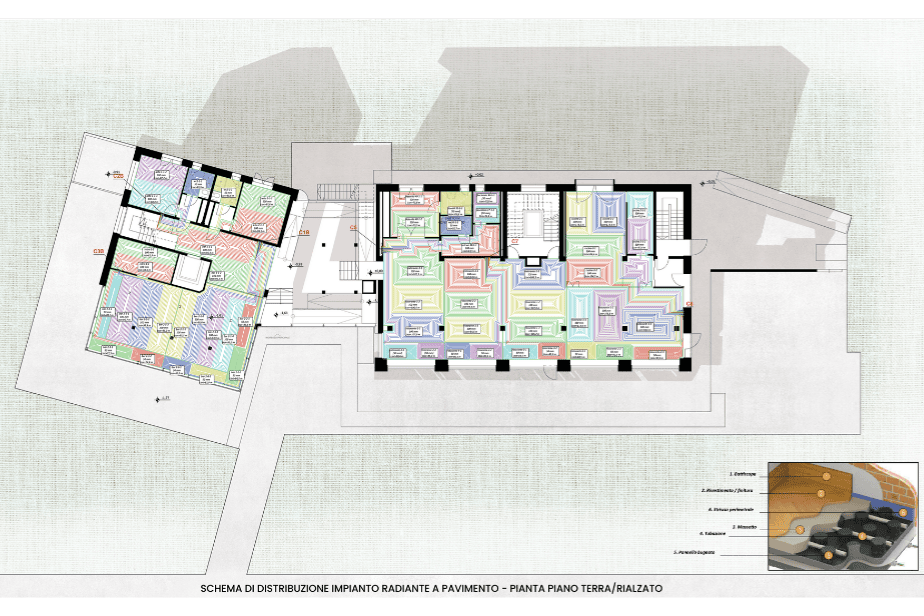 Pianta Piano Terra - Impianto Radiante a Pavimento